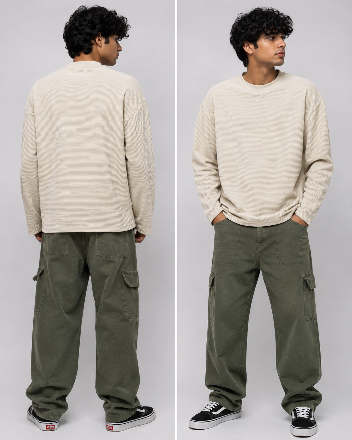 WAFFLE CORD BOXY FIT