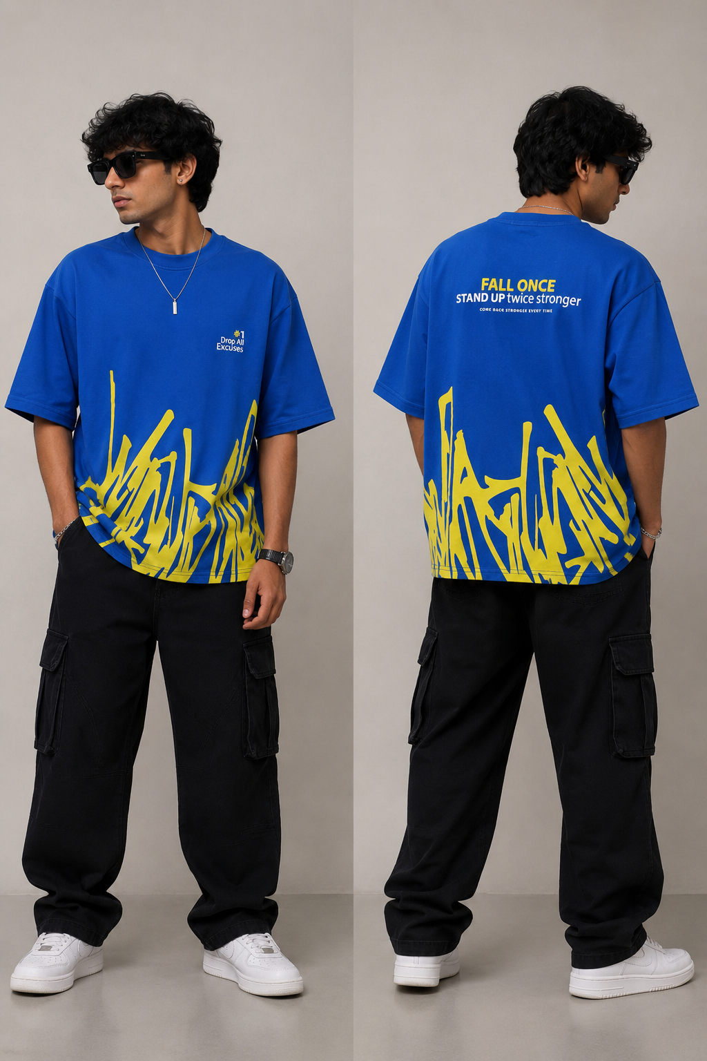 DROP ALL EXCUSES OVERSIZED TEE
