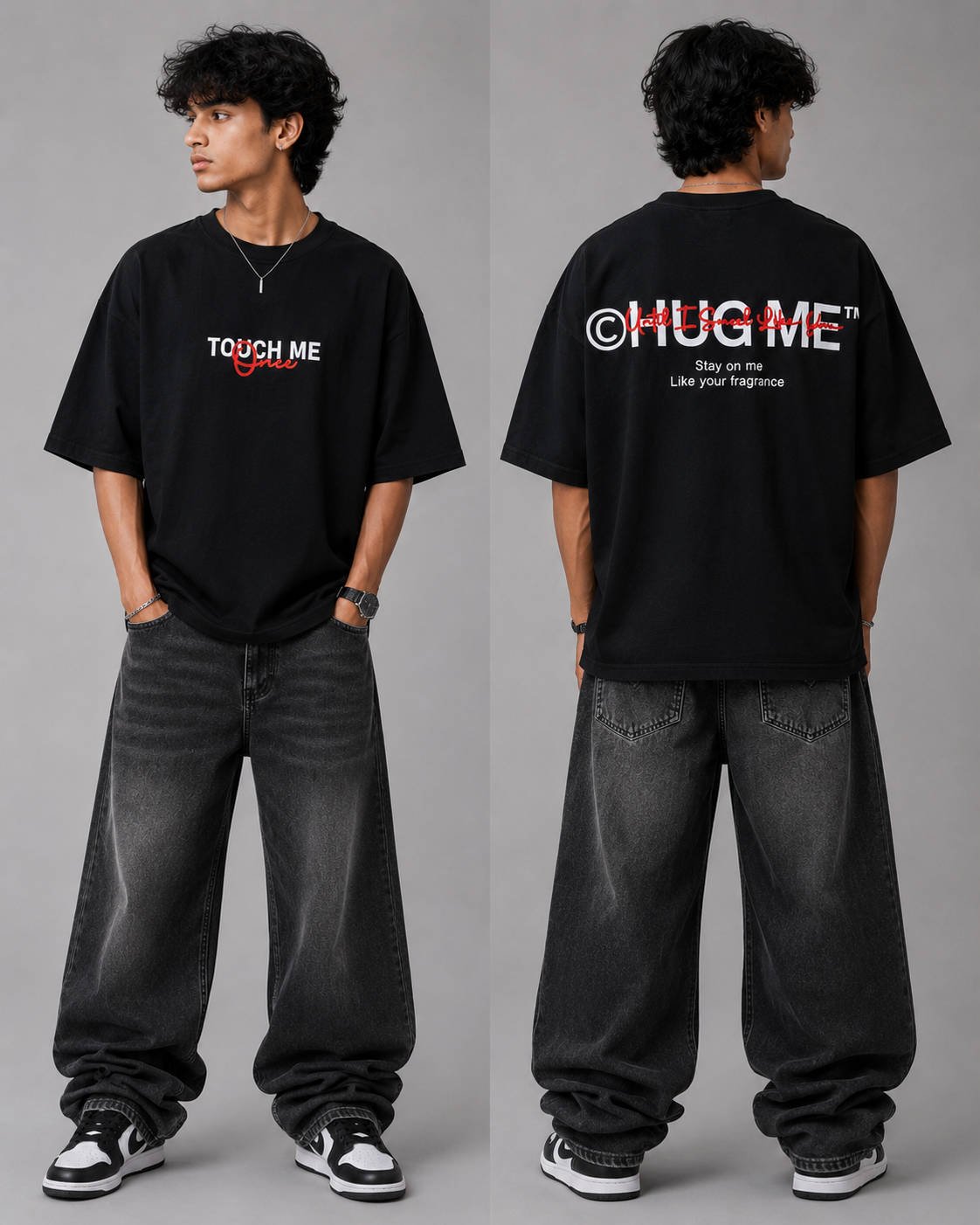 TOUCH ME OVERSIZED TEE