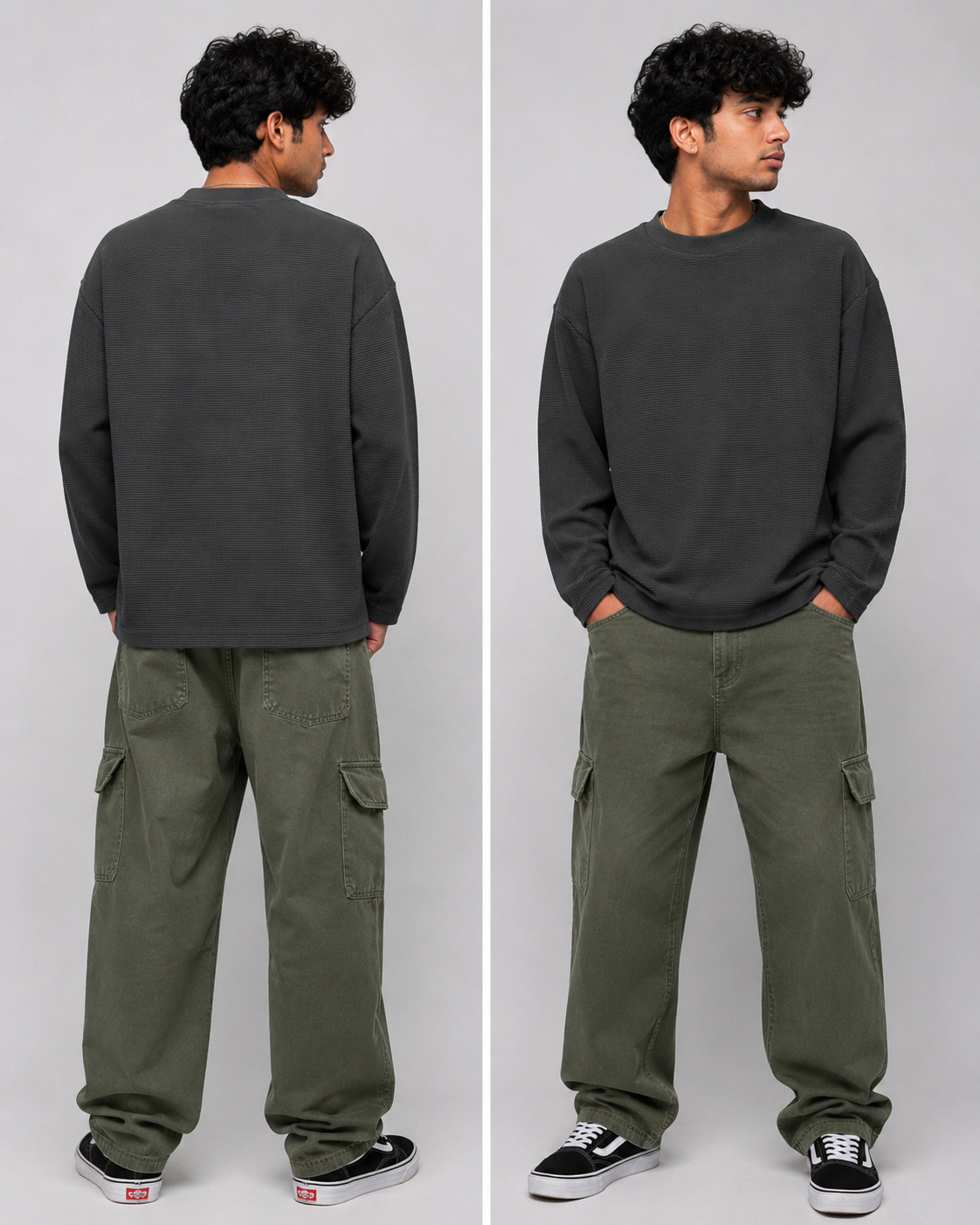 WAFFLE CORD BOXY FIT
