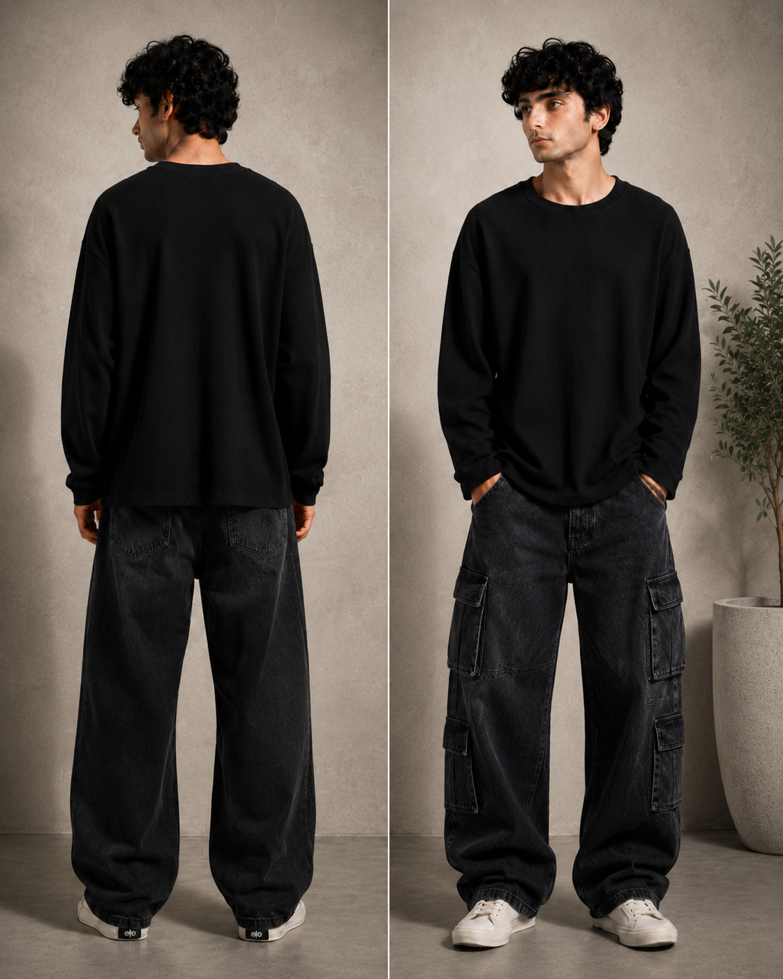 WAFFLE KNIT FULL SLEEVE