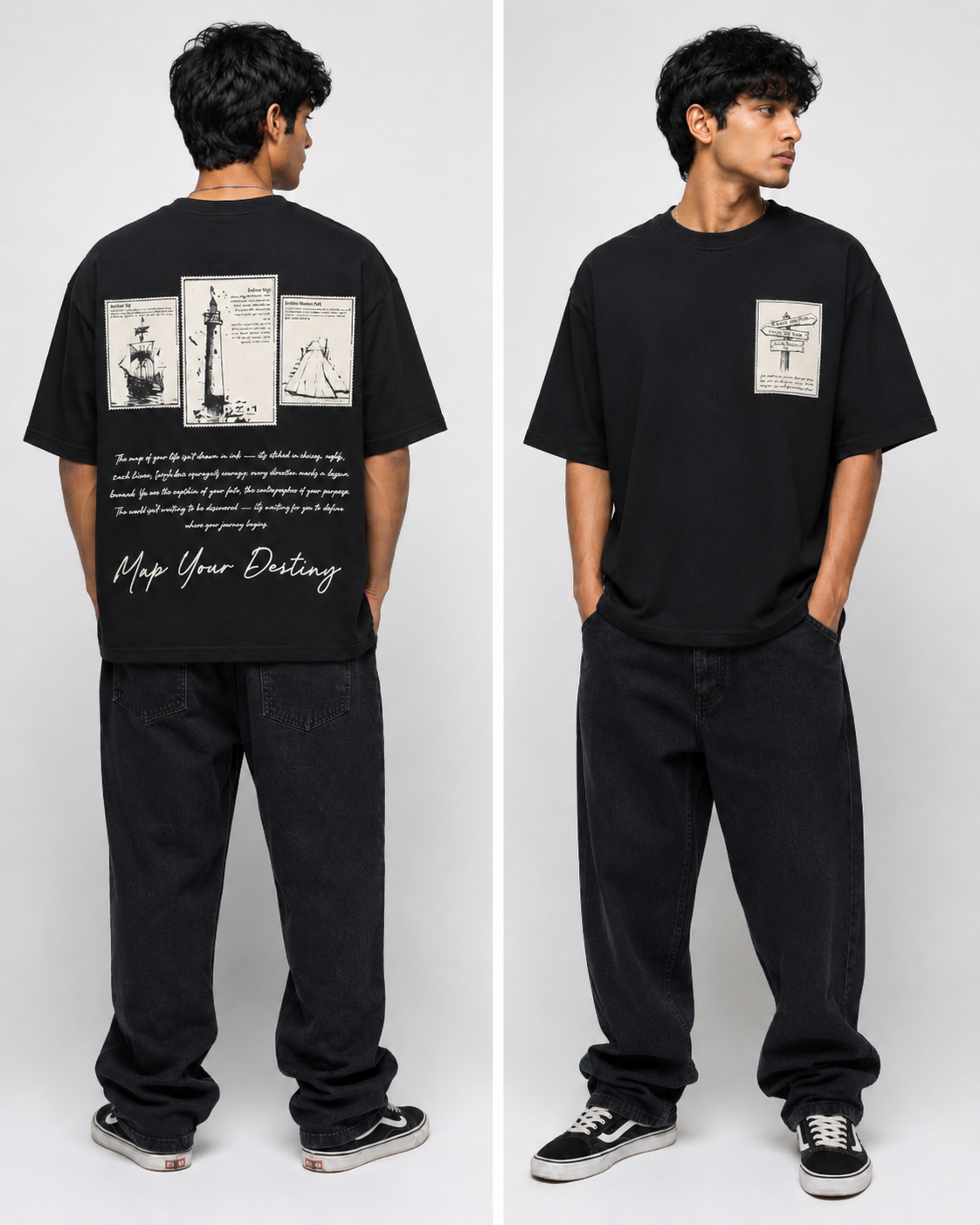 MAP YOUR DESTINY OVERSIZED TEE