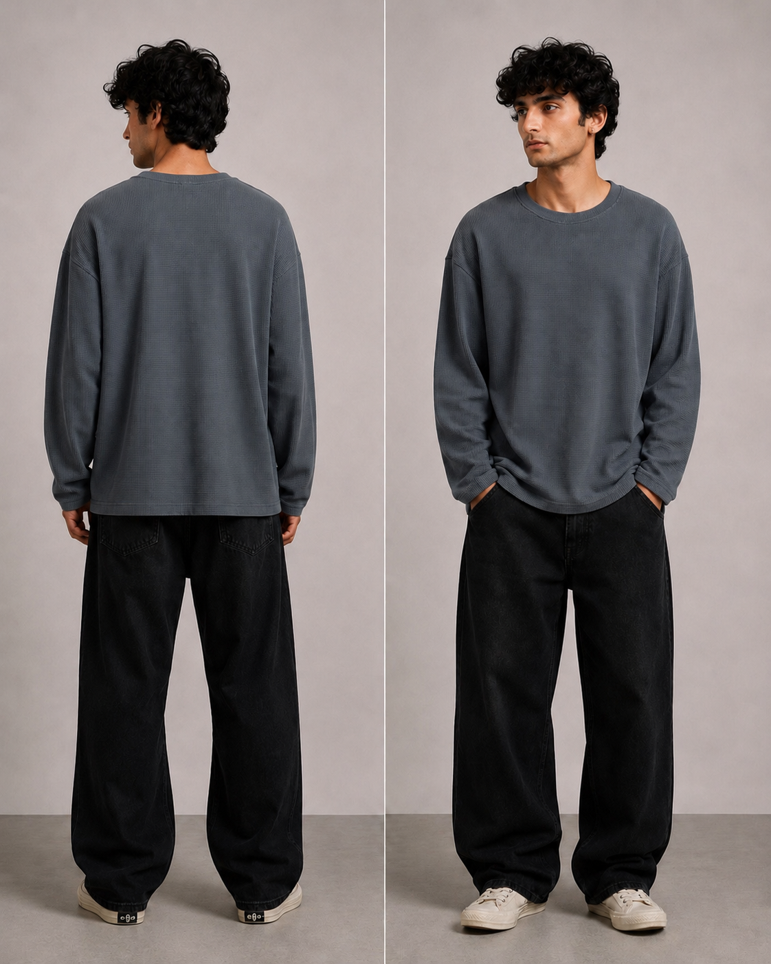 WAFFLE KNIT FULL SLEEVE